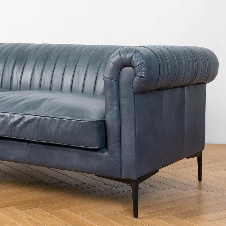 Трёхместный диван Вена Vienna 3 Seater, Black Matt Metal RM