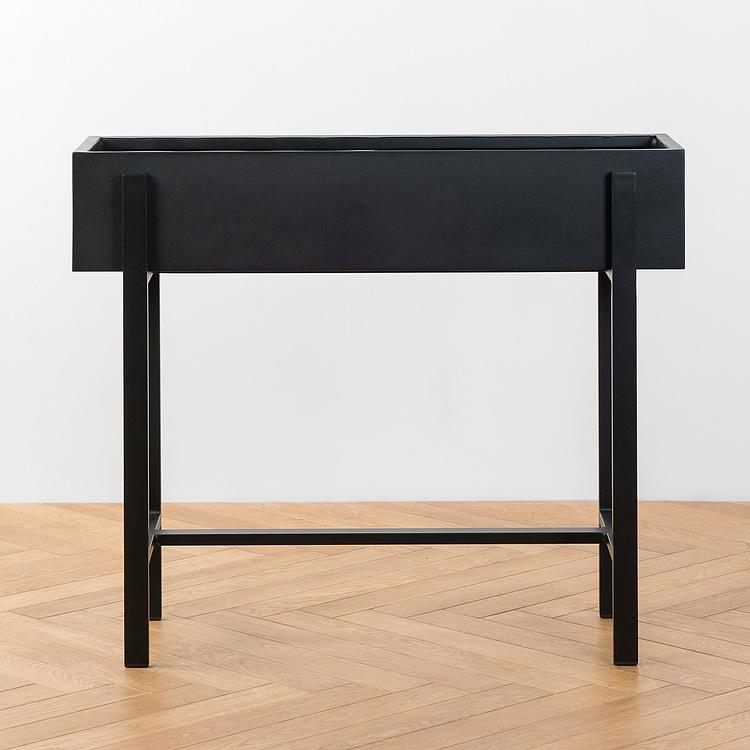 Длинное алюминиевое кашпо на подставке Aluminium Long Flowerpot On Stand