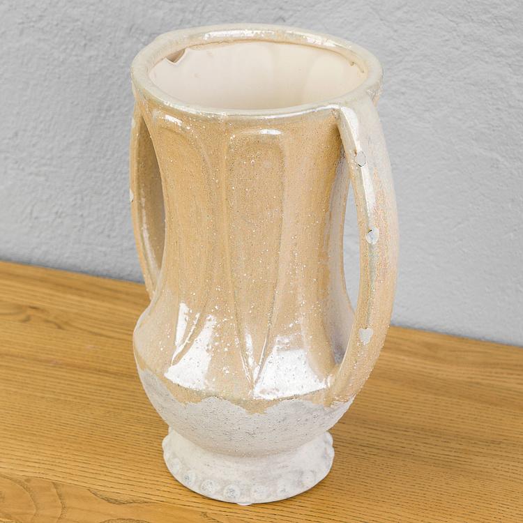 Керамическая ваза с текущей оливковой глазурью Flowing Olive Glaze Ceramic Vase