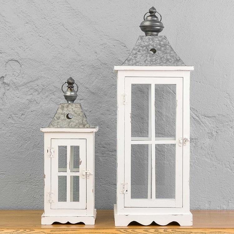 Набор из двух подсвечников-фонарей Эвелин Set Of 2 Enclosed Square Lanterns Evelyn