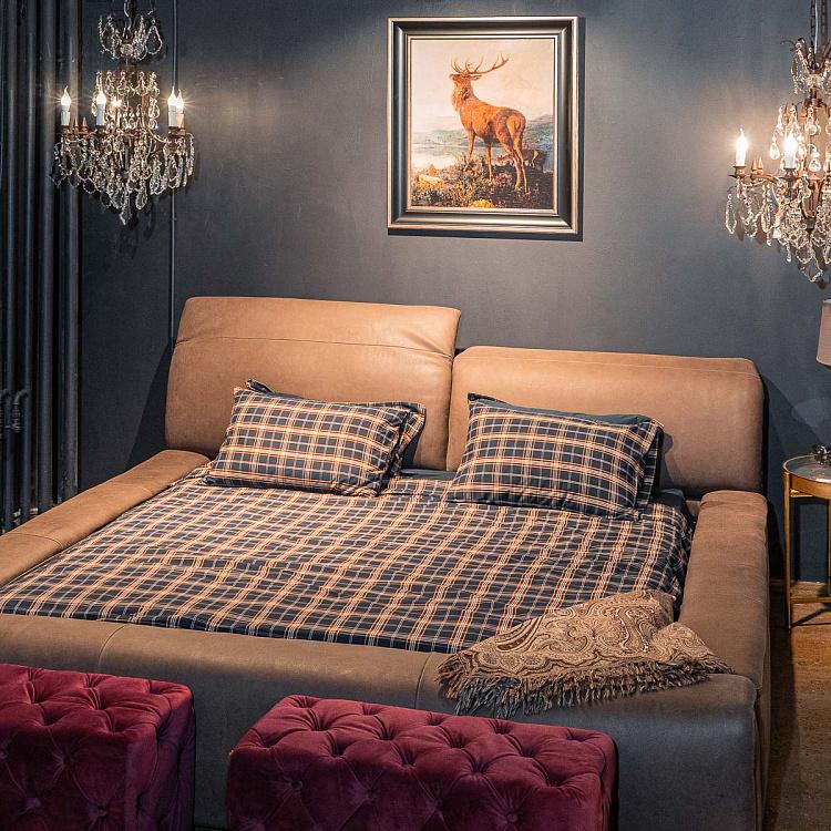 Картина-олеография в чёрной с золотом раме Монарх Долины Monarch Of The Glen, EM10 Frame