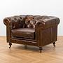 Кресло Senate 1 Seater, Maroon Brown Oak PF