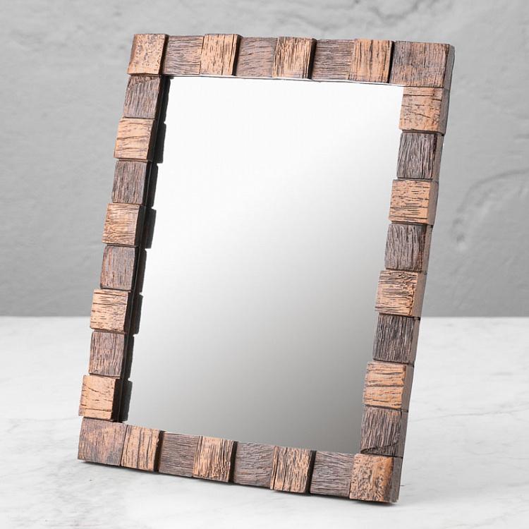 Зеркало с имитацией дерева на раме Wood Imitation Edge Mirror