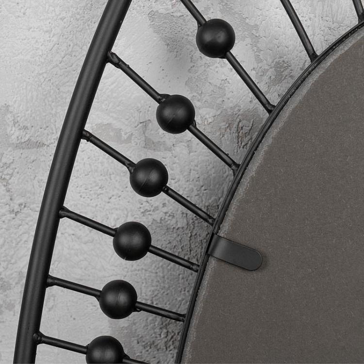 Настенное овальное зеркало Чёрный жемчуг Oval Mirror Black Pearls