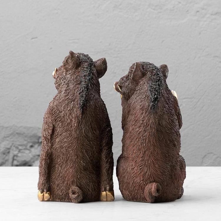 Набор из двух держателей для книг Кабаны Bookend Boar
