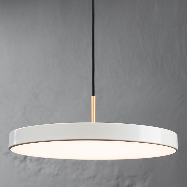 Жемчужный светодиодный подвесной светильник Астерия с укороченным проводом Asteria Hanging Lamp Pearl White Short Cord