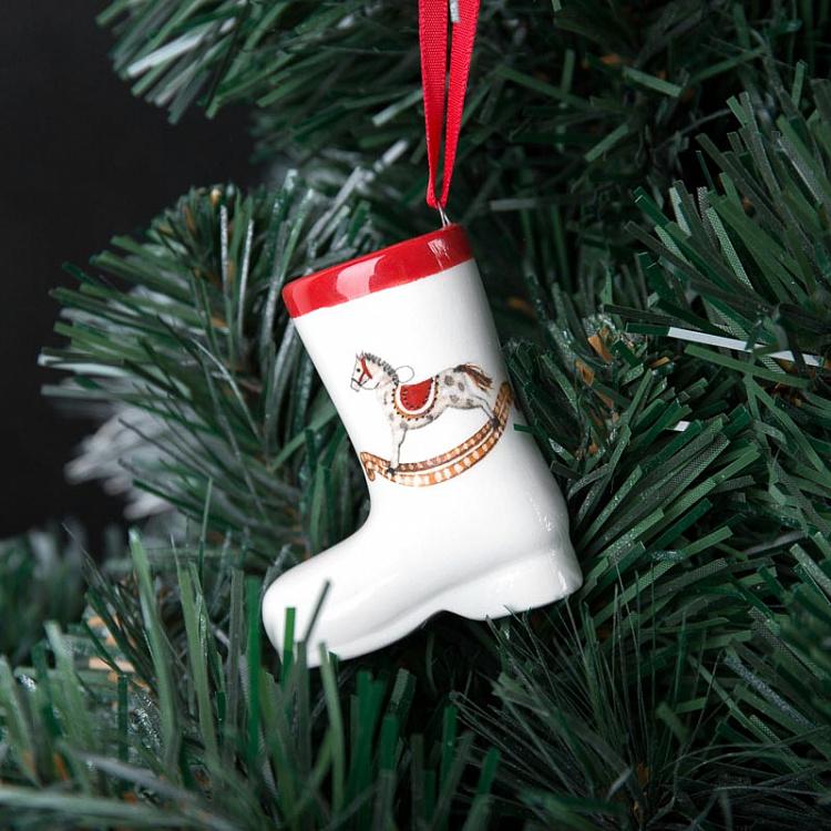 Набор из трёх ёлочных игрушек Колокольчик, сапог и шар Set Of 3 Bell/Sock/Ball 7 cm