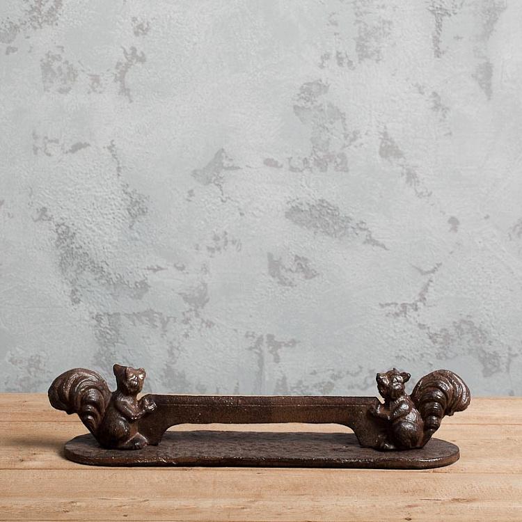 Скребок для обуви из чугуна Double Squirrel Scraper In Cast Iron