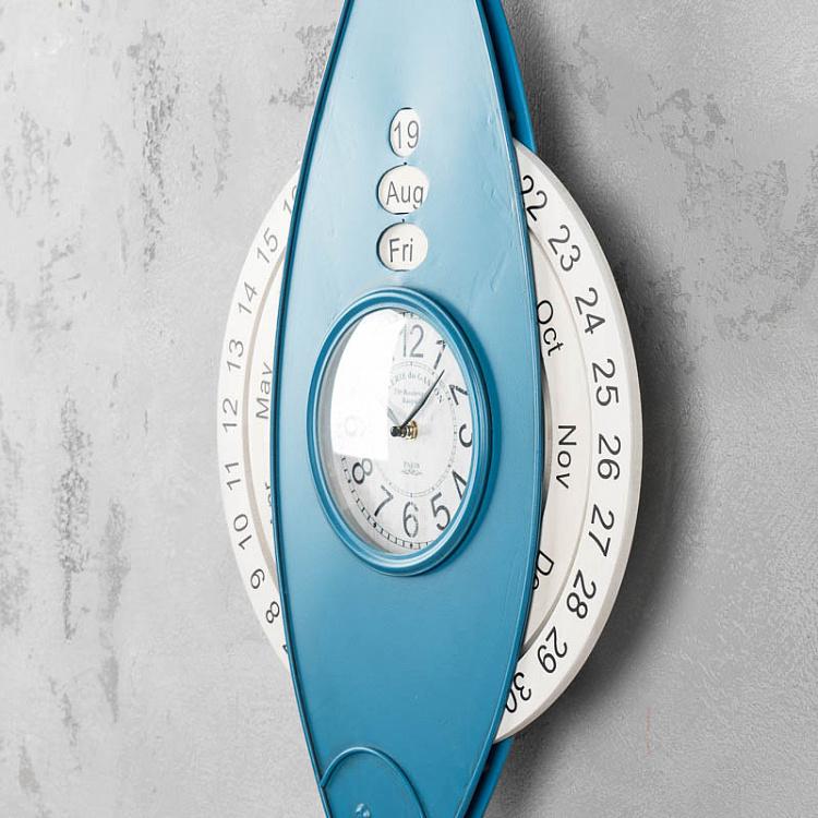 Настенные часы с календарем Рыба Fish Clock And Calendar