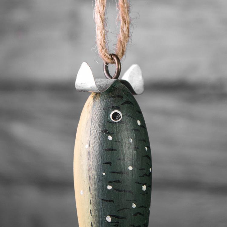 Подвесное украшение Приманка с белыми пятнами Hanging Lure Green White Dots