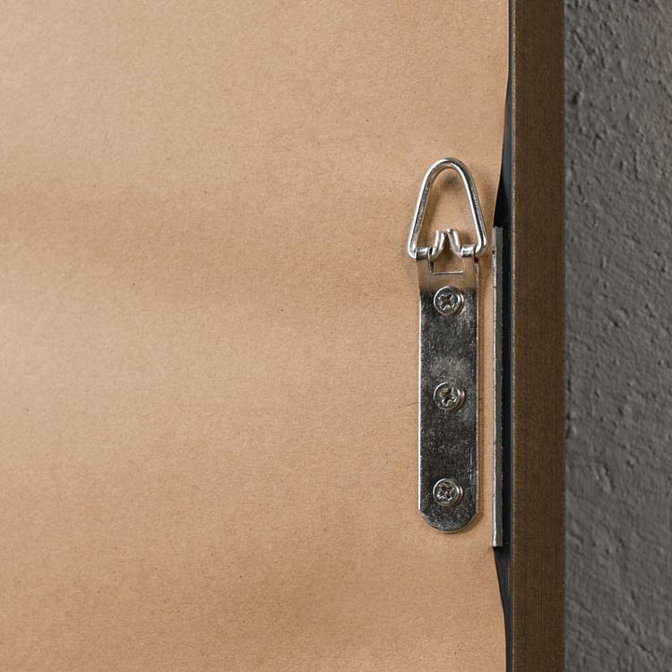 Фото-принт в золотой раме Фламинго Picture With Golden Frame Flamingo