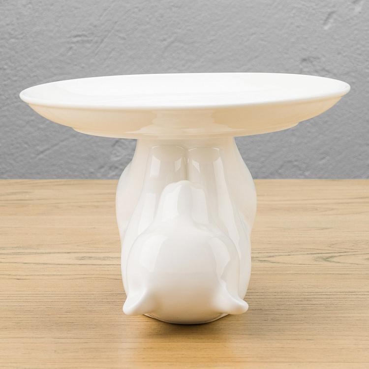 Сервировочная подставка-тортовница Медведь, M Decorative Plate Bear Medium