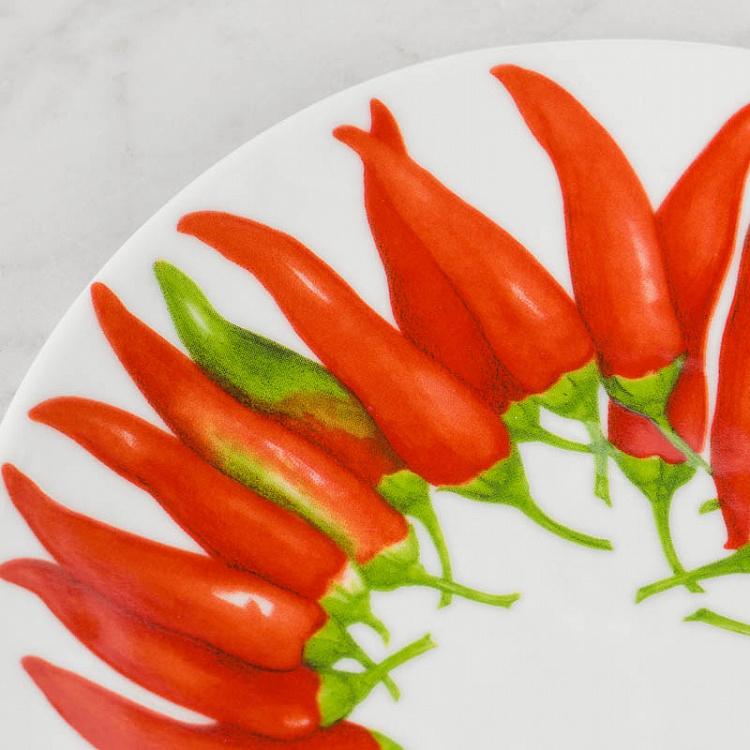 Десертная тарелка Средиземноморская диета Чили Dieta Mediterranea Peperoncini Dessert Plate