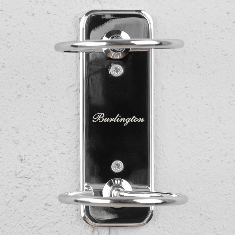 Настенный белый дозатор для жидкого мыла в подставке цвета хром Single Soap Dispenser Chrome