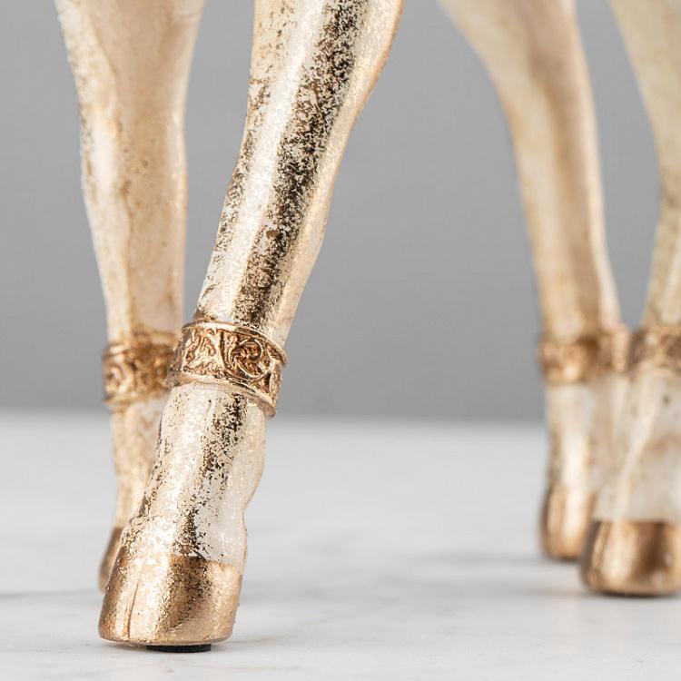 Новогодняя фигурка Золотистый олень 2 Deer Silver/Gold 2 36 cm