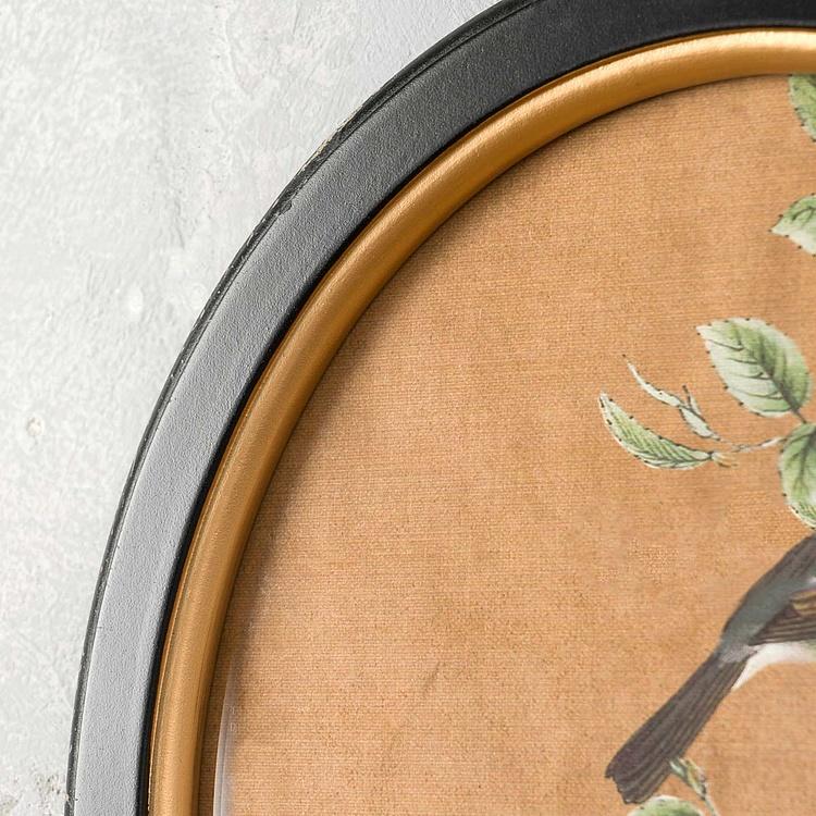 Картина-принт диптих Птицы Филомены Set Of 2 Oval Frames With Birds Philomene