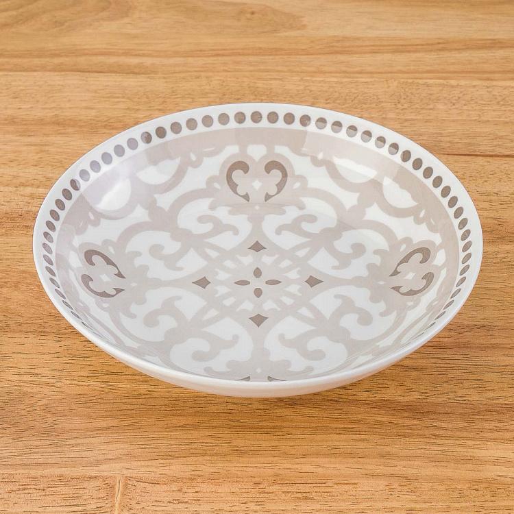 Набор из трёх тарелок Коричневая луна Set Of 3 Plates Moon Brown