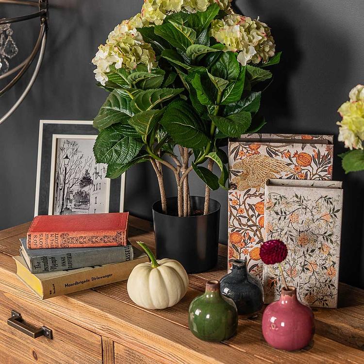 Керамическая тёмно-серая мини-ваза Ceramic Vase Grey And Black Mini