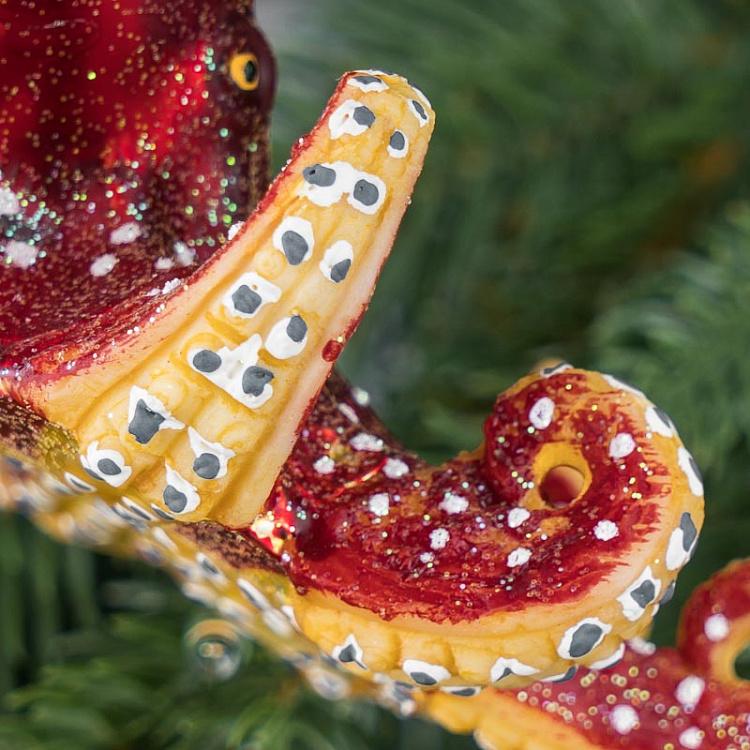 Ёлочная игрушка Осьминог Glass Octopus 10,5 cm