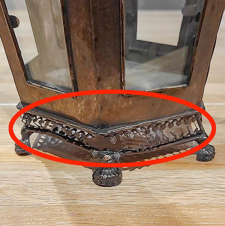 Подсвечник в виде ретро-фонаря дисконт Metal Retro Lantern discount