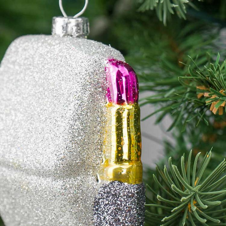 Ёлочная игрушка Косметика Glass Hanger Make Up 9,5 cm