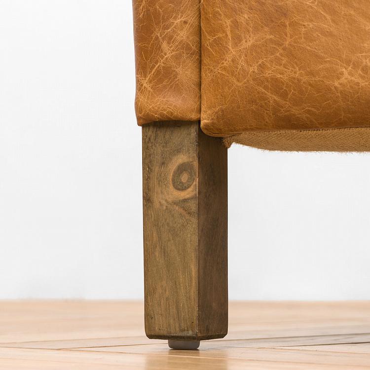 Трёхместный диван Томми, светлые ножки Tommy 3 Seater, Light Brown Wood D