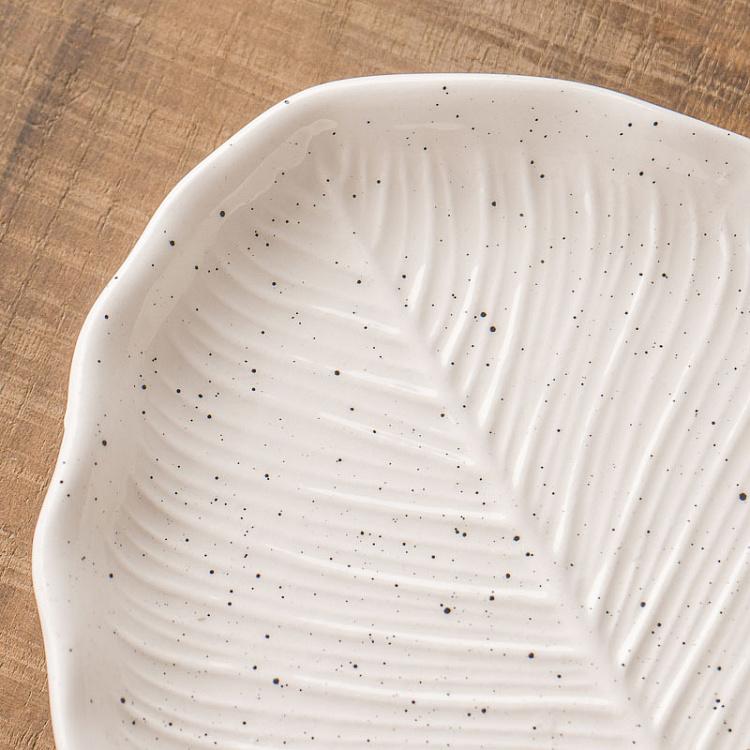 Широкое сервировочное блюдо-лист Зельда, S Zelda Plate Leaf Wide Small