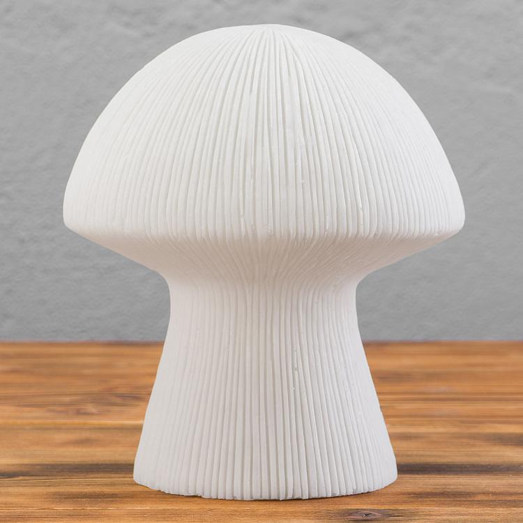 Ребристая настольная лампа с led-гирляндой внутри Гриб Ribbed Mushroom Lamp Led Garland