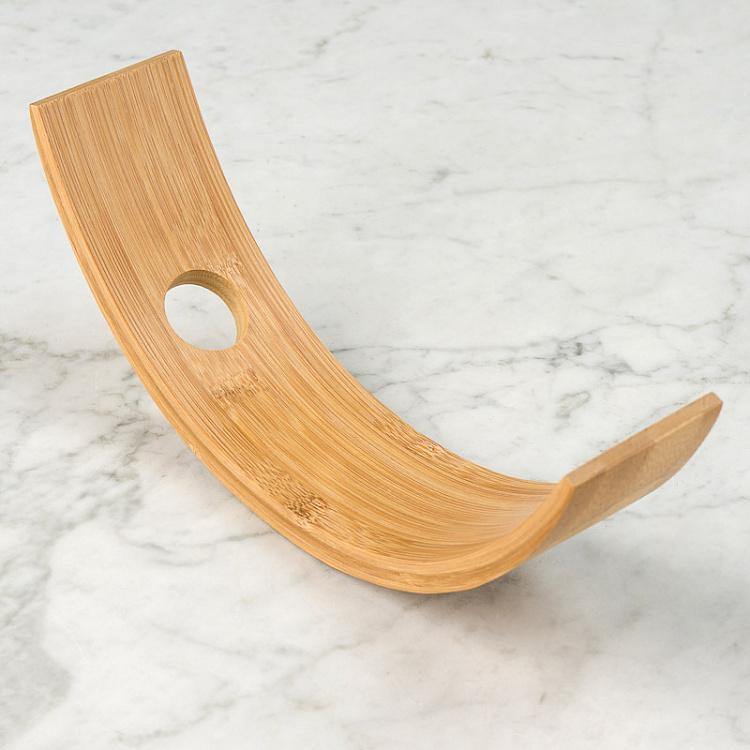 Бамбуковая подставка для бутылки Время для вина Wine Time 1 Bottle Stand