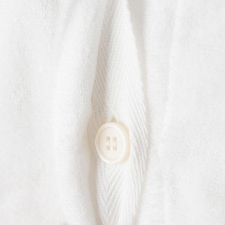 Легкая ночная хлопковая рубашка, размер M Airy Feel Shirt Robe Sleep Wear White M