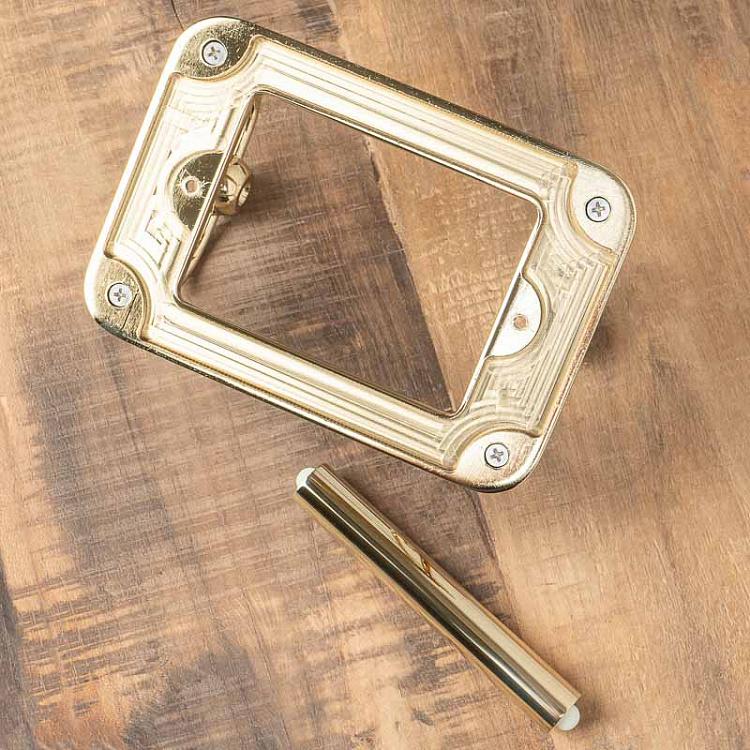 Держатель туалетной бумаги золотого цвета Toilet Roll Holder Gold