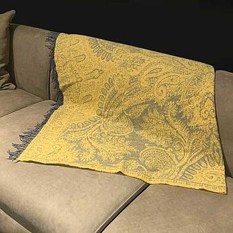 Плед Magnolia Plaid Yellow 130x180 cm