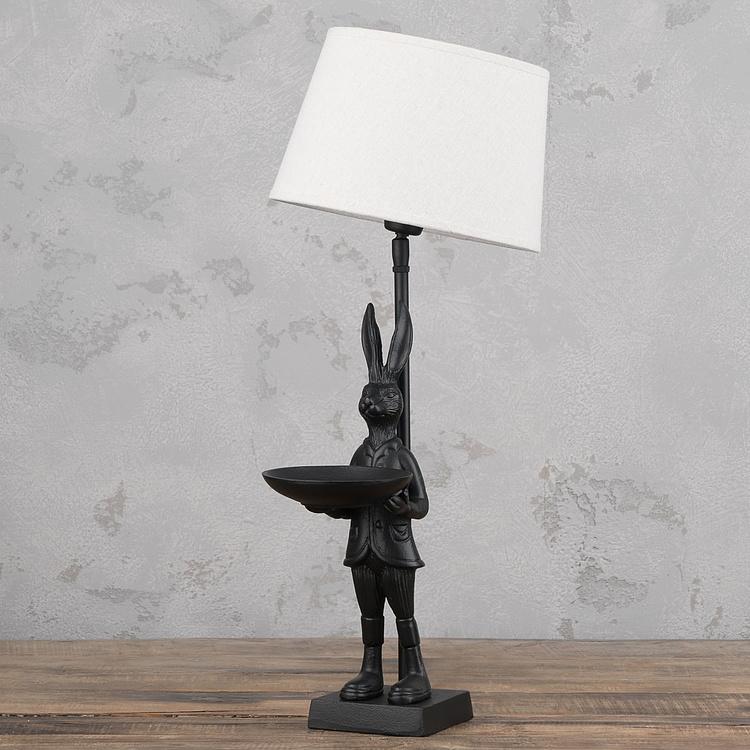 Настольная лампа с абажуром Заяц Table Lamp With Standing Hare