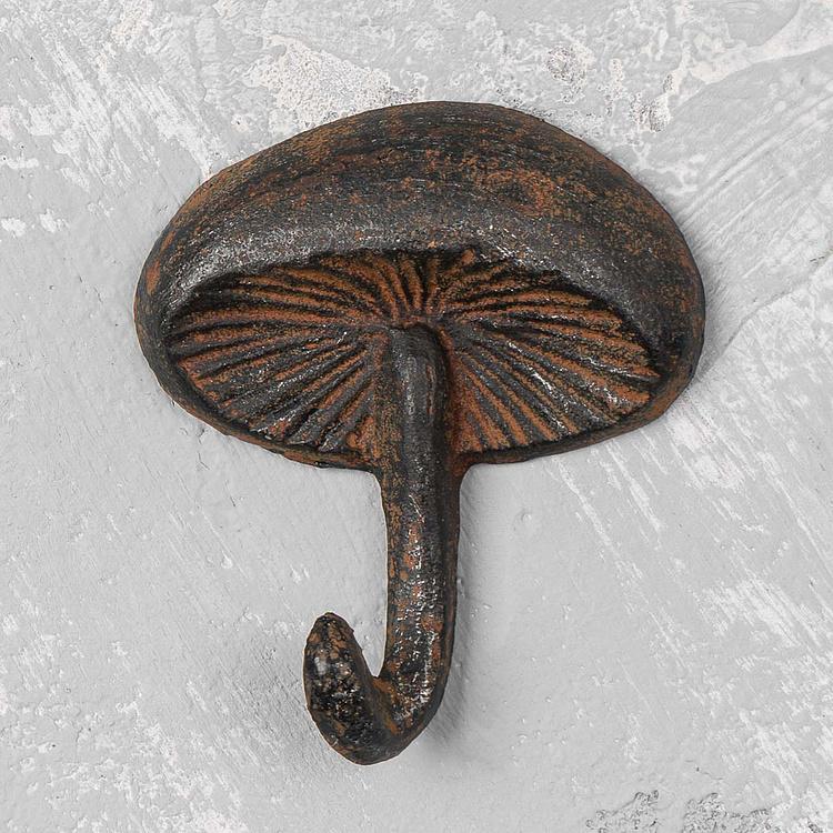 Набор из трёх крючков Грибы Set Of 3 Hooks Mushrooms Cast Iron