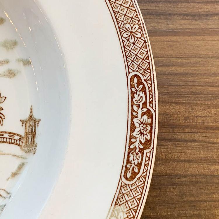 Винтажная тарелка Пагода, L Vintage Plate Pagoda Large