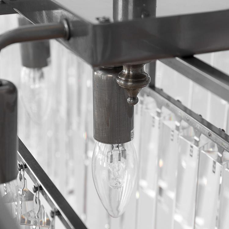 Прямоугольная люстра Одеон, M Odeon Rectangular Chandelier Medium