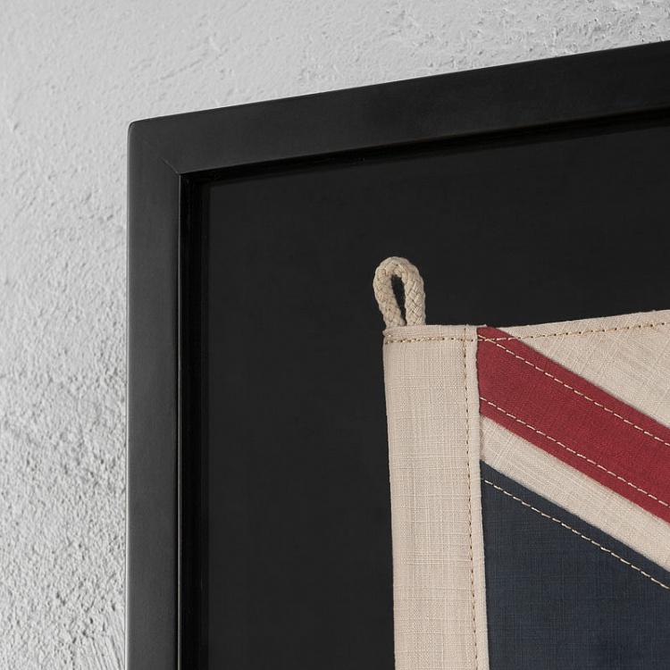 Флаг Великобритании за стеклом в раме, S Shadow Box Flag UK Small
