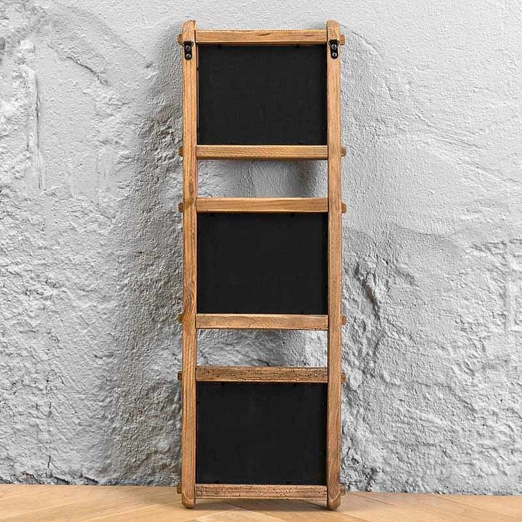 Вертикальная рамка для трёх фото  Vertical Wooden Photo Frame