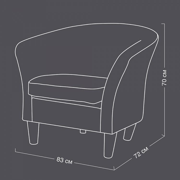 Кресло Леон, чёрные ножки Leon Chair, Oak Black