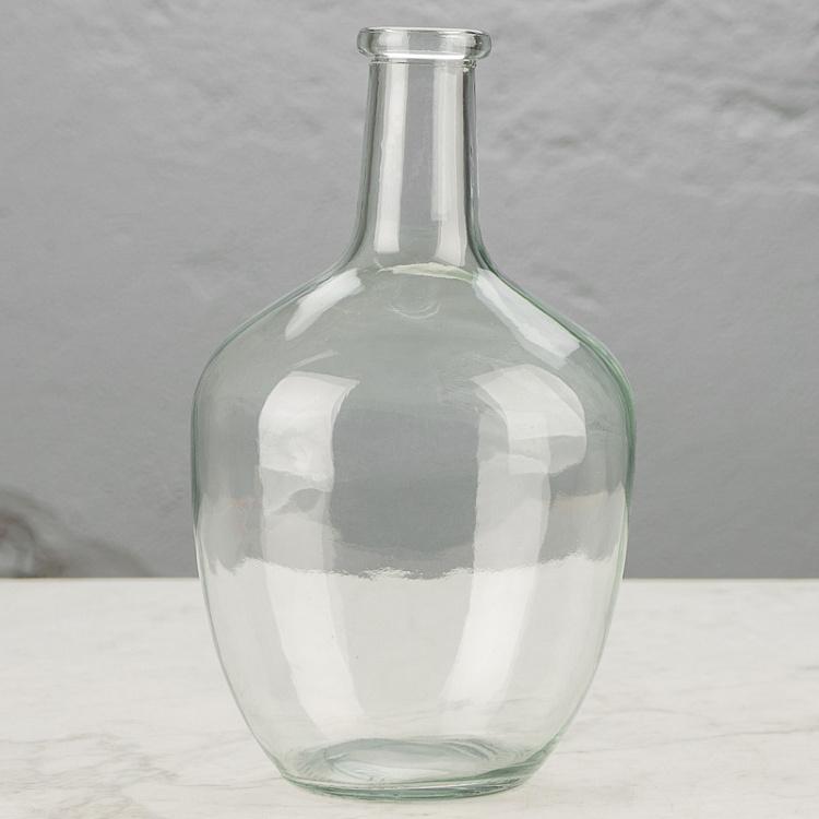 Ваза-бутылка в корзинке, M Bottle Vase In Basket Medium