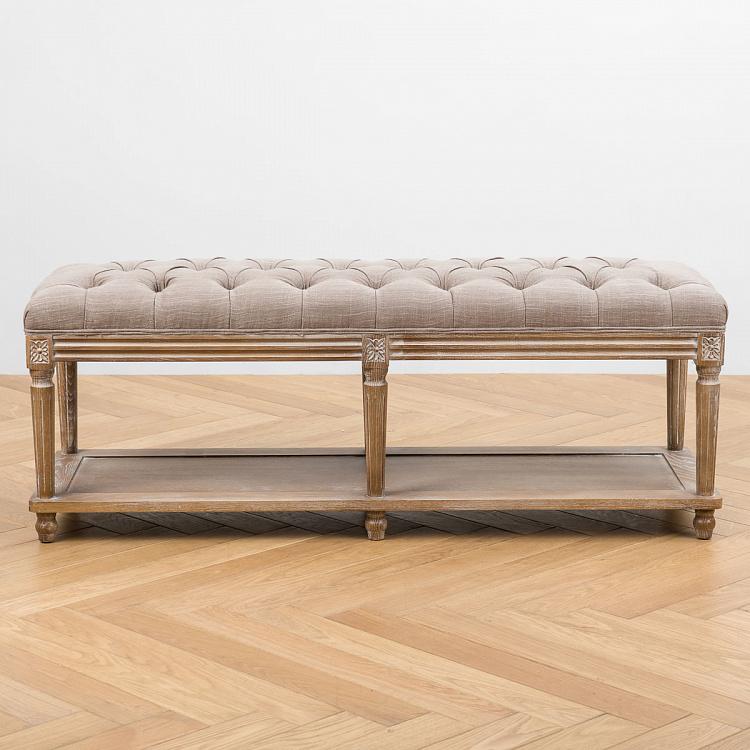 Скамейка Жан-Пьер, песочные ножки Jean-Pierre Ottoman, Oak Sandwashed