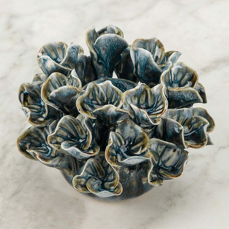 Синий подсвечник Марина Marina Candle Holder Blue