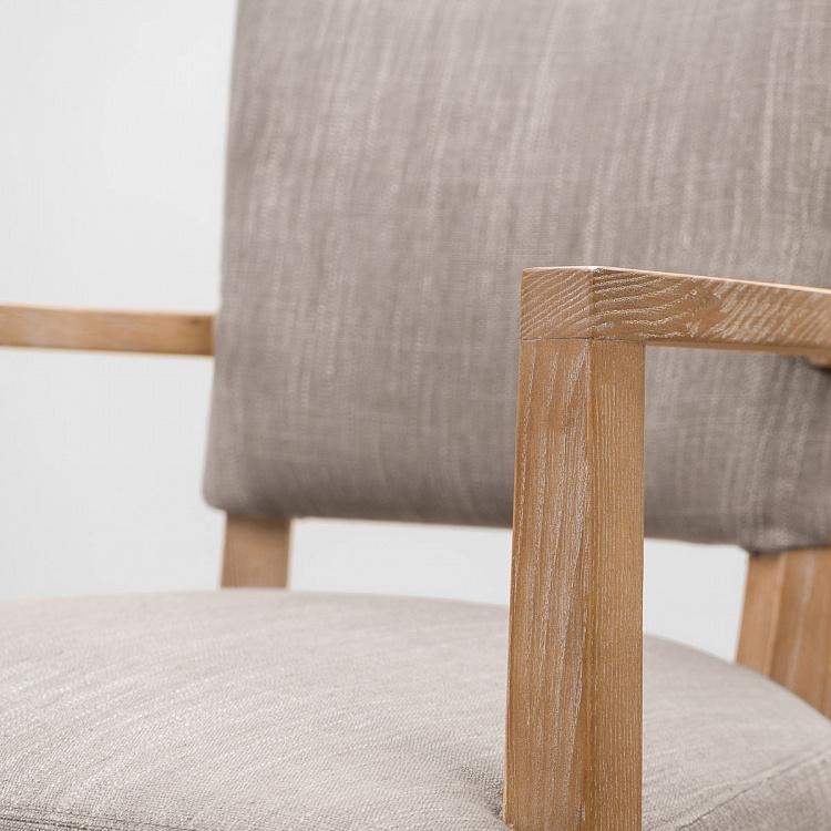 Стул Мами с подлокотниками, песочные ножки Mami Dining Chair With Arms, Oak Sandwashed