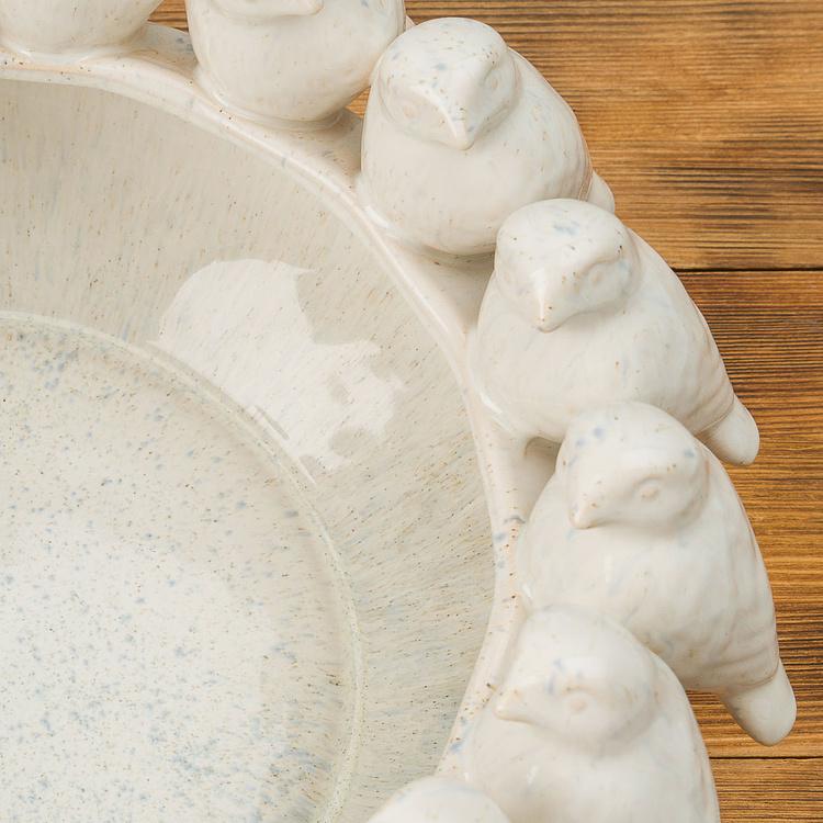Белая пиала Птицы Birds Bowl White