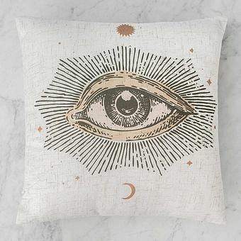 Eye Mystic Cushion Beige