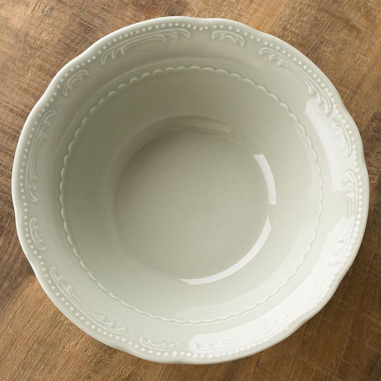 Серо-зелёная салатница Старая Вена, S Vecchio Vienna Salad Bowl Small Sage Green