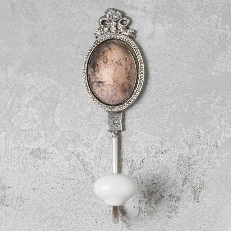 Крючок с винтажным зеркалом и бантом Mirror With Garland Hook