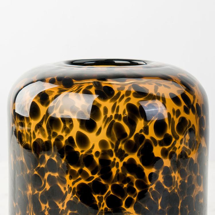 Стеклянная ваза с леопардовым узором Leopard Motif Glass Vase