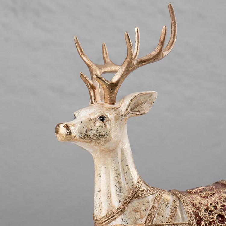Новогодняя фигурка Золотистый олень 2 Deer Silver/Gold 2 36 cm
