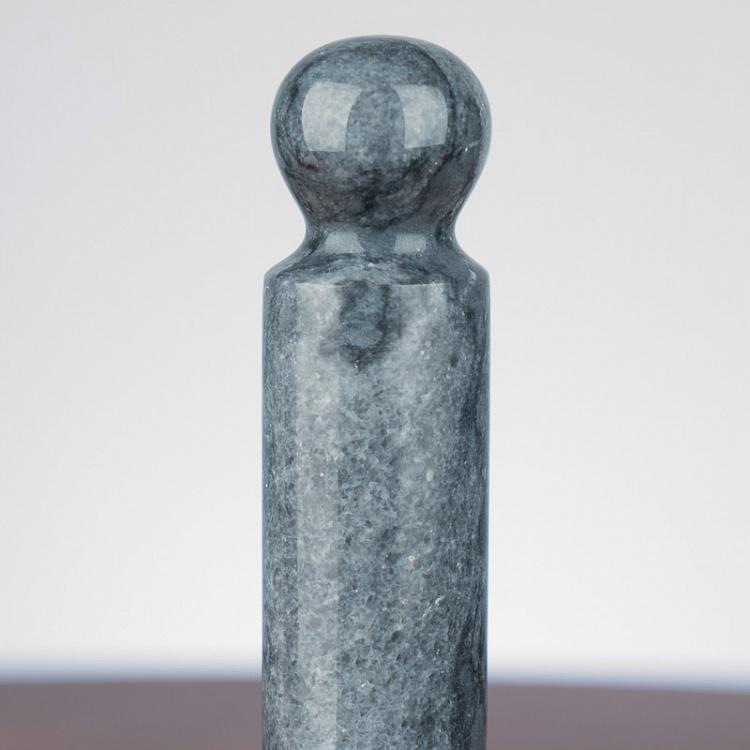 Чёрная мраморная подставка для бумажных полотенец Скандинавия Nordic Towel Holder Black